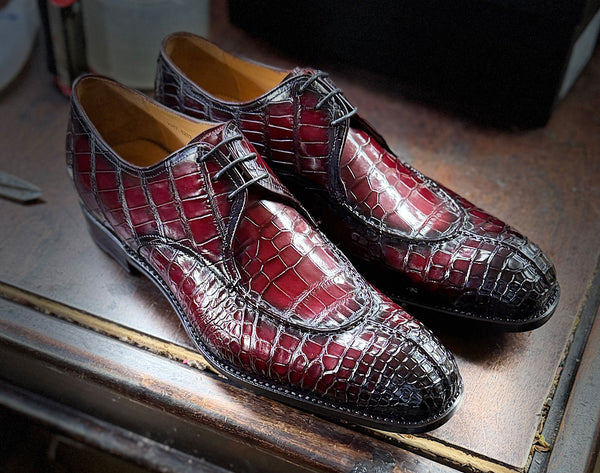 Ugo Vasare "Jayden" Alligator - Burgundy