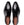 Mezlan Liberty II Shiny Calf Wingtip Medallion Slip On - Black
