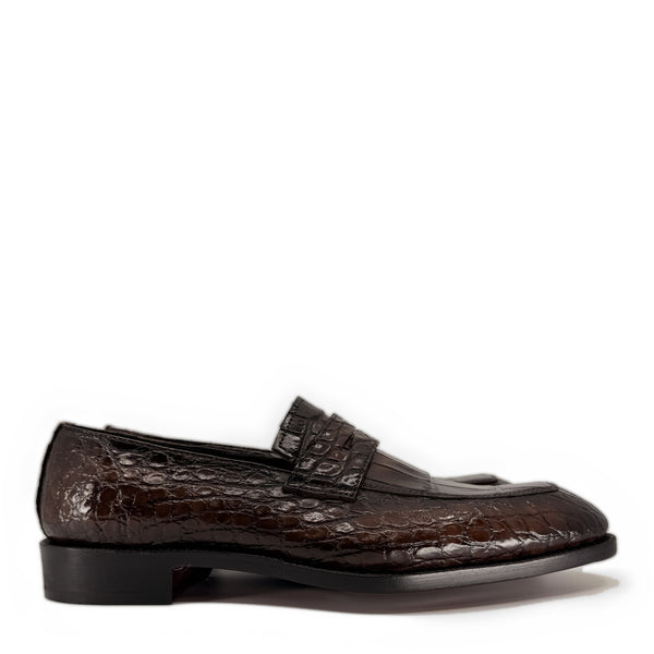 Maurice Custom Made Mirage Alligator Loafer - Brown