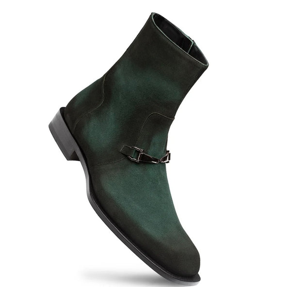 Mezlan Mystic Suede Ornament Boot Forest