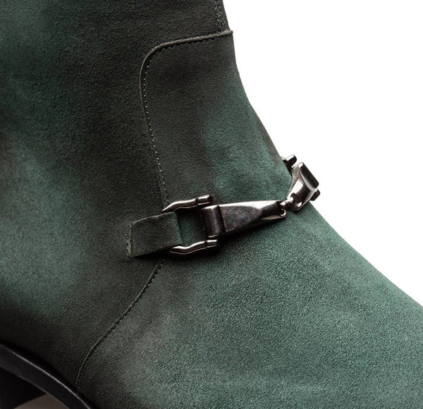 Mezlan Mystic Suede Ornament Boot Forest