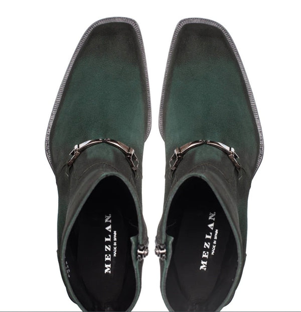 Mezlan Mystic Suede Ornament Boot Forest
