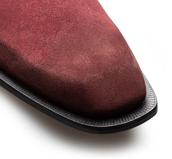 Mezlan Mystic Suede Ornament Boot Wine