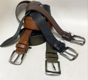 Pebble Leather Belt Sport/Rust