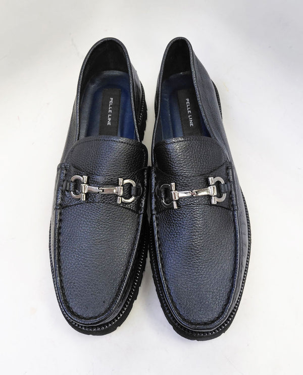Pelle Newport Pebble Loafer - Black