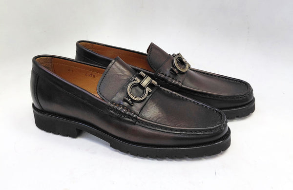 Pelle Newport Leather Loafer - Brown