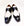 Maurice Palm Desert Ostrich Monkstrap - Black/White