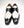 Maurice Palm Desert Ostrich Monkstrap - Black/White