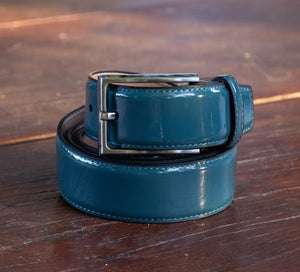 Patent Leather Belt Stone