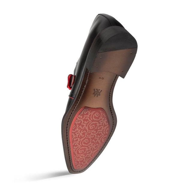 Mezlan "Profumo" Monkstrap Black/Red