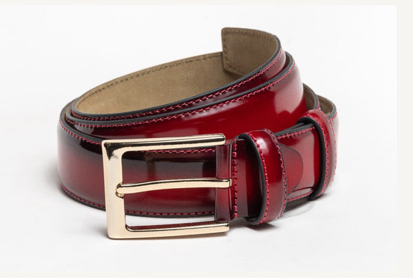 Style: C Collection Red Leather Belt