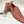 Style: C Collection Straw Printed Leather Belt Red