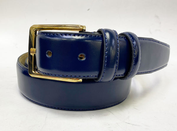 Style: C Collection Leather Belt Navy