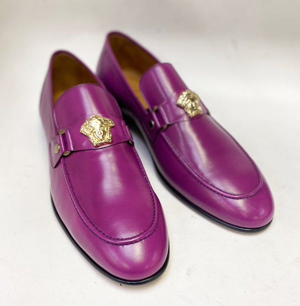 Style: C Collection Purple Leather Belt