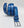 Burnished Calfskin Belt Blue