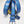 Burnished Calfskin Belt Blue