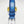 Burnished Calfskin Belt Blue
