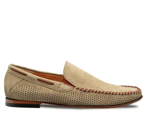 Mezlan Tossa Nubuck Moccasin - Khaki