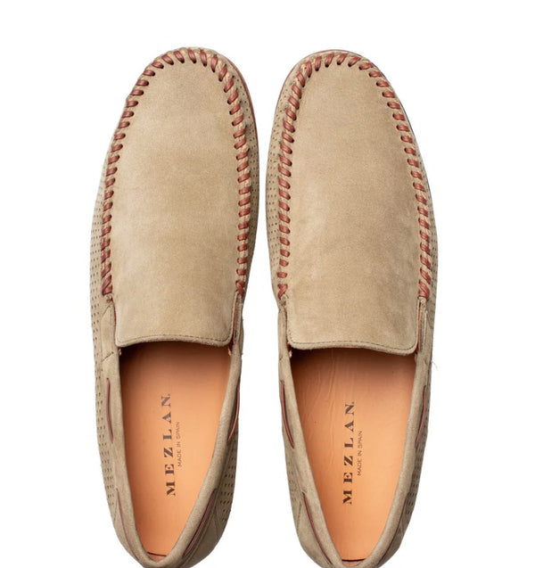 Mezlan Tossa Nubuck Moccasin - Khaki