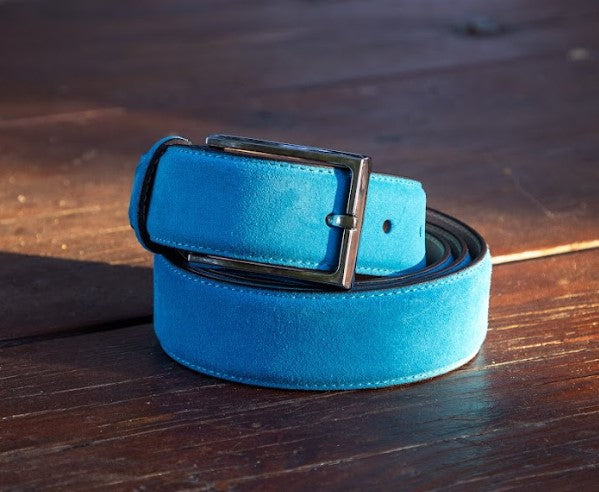 Suede Belt Turquoise