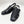 Load image into Gallery viewer, Maurice Embossed Calfskin Slip-On Back-Strap Sandal Black
