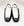 Maurice Embossed Calfskin Slip-On Back-Strap Black/White
