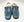 Maurice Embossed Calfskin Slip-On Back-Strap Blue