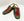 Maurice Embossed Calfskin Slip-On Back-Strap Green/Red