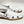 Maurice Embossed Calfskin Slip-On Back-Strap Sandal White