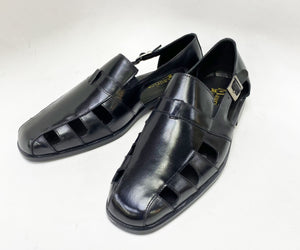Maurice Calfskin Slip-On Sandal/Shoe Black