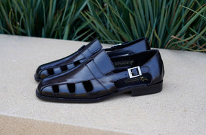 Maurice Calfskin Slip-On Sandal/Shoe Black