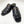 Maurice Embossed Calfskin Slip-On Sandal Black