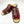 Maurice Embossed Calfskin Slip-On Sandal Burgundy