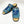 Load image into Gallery viewer, Maurice Embossed Calfskin Slip-On Sandal Sky/Blue
