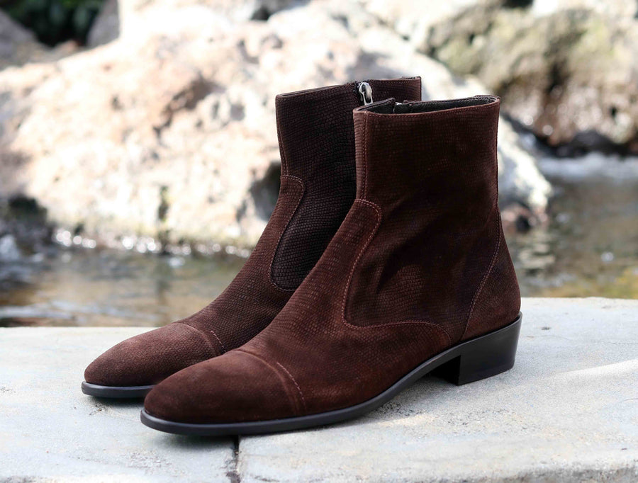 Corrente Suede Slip-On Boot Brown