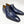 Load image into Gallery viewer, Mezlan Deerskin &amp; Calf Lace-Up Oxford Blue
