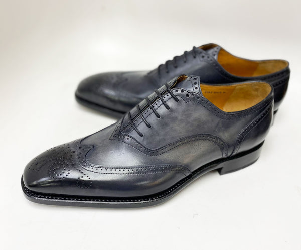 Calfskin "Luke" Wingtip Oxford Grey