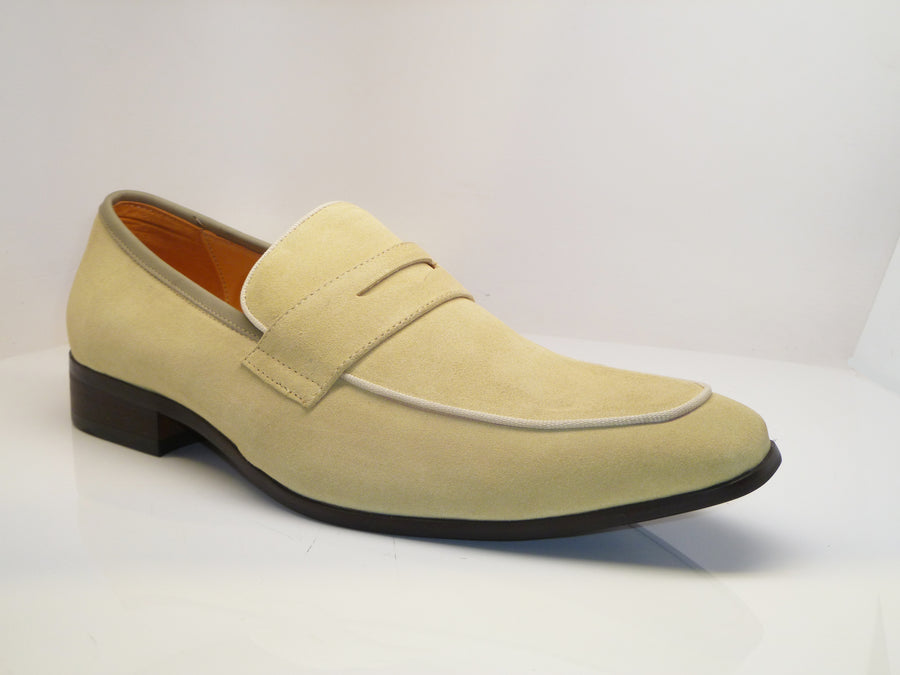 Suede Penny Loafer Banana