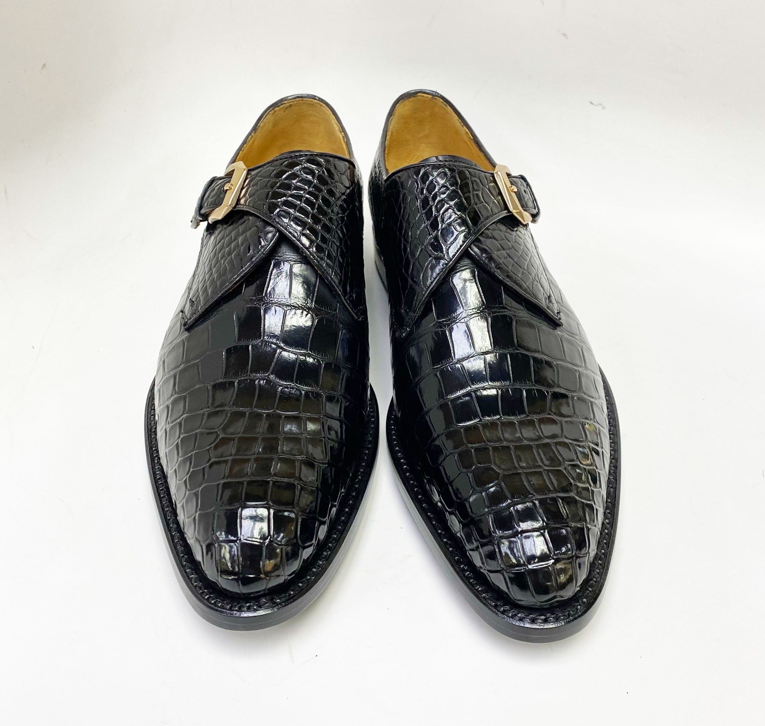 Ugo Vasare Alligator Monkstrap