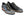 Corrente Calfskin & Deerskin Lace-Up Oxford Black/Grey
