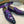 Burnished Calfskin Slip-On Loafer Purple
