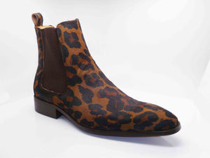 Carrucci by Maurice Pony Hair Slip-On Boot Leopard
