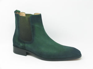 Suede Slip-On Boot Green