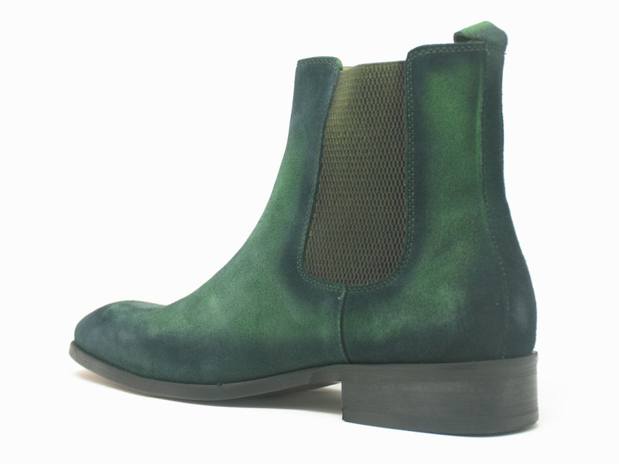 Suede Slip-On Boot Green