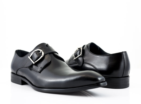 Calfskin Monkstrap Black