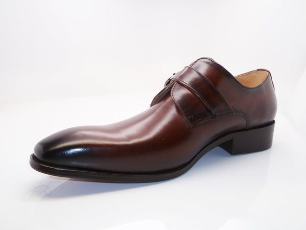 Calfskin Monkstrap Chestnut