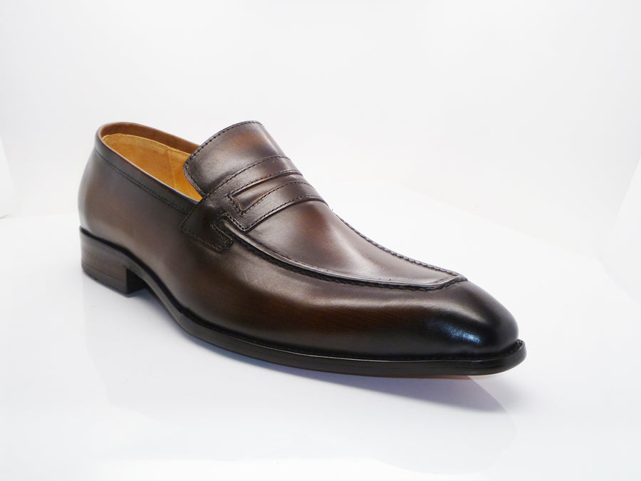 All American Saddle Leather Penny Loafers - Chestnut