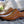 Burnished Calfskin Lace-Up Oxford Cognac