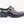 Calfskin Slip-On Spectator Monkstrap Shoe Black/Burgundy
