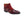 Burnished Calfskin & Suede Slip-On Chukka Boot Burgundy